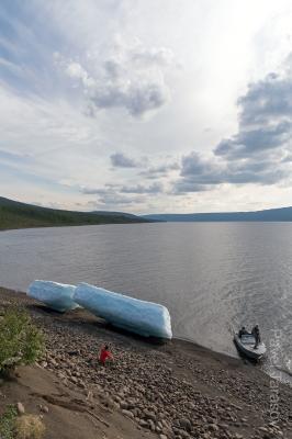 Льдины на Курейке