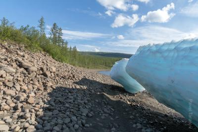 Льдины на Курейке