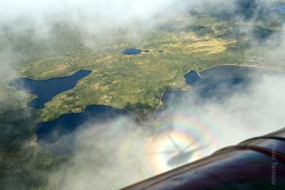 Тундра с вертолета