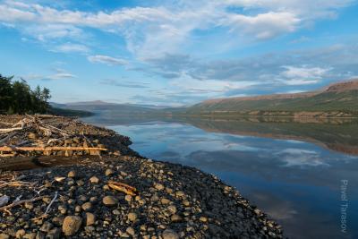 Закат на озере Харпичо