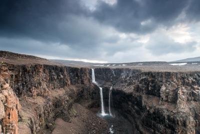 Водопад 102м на Амнундакте
